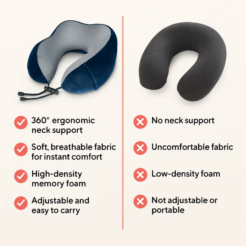 AirRest® Memory Foam Travel Pillow - Image 5