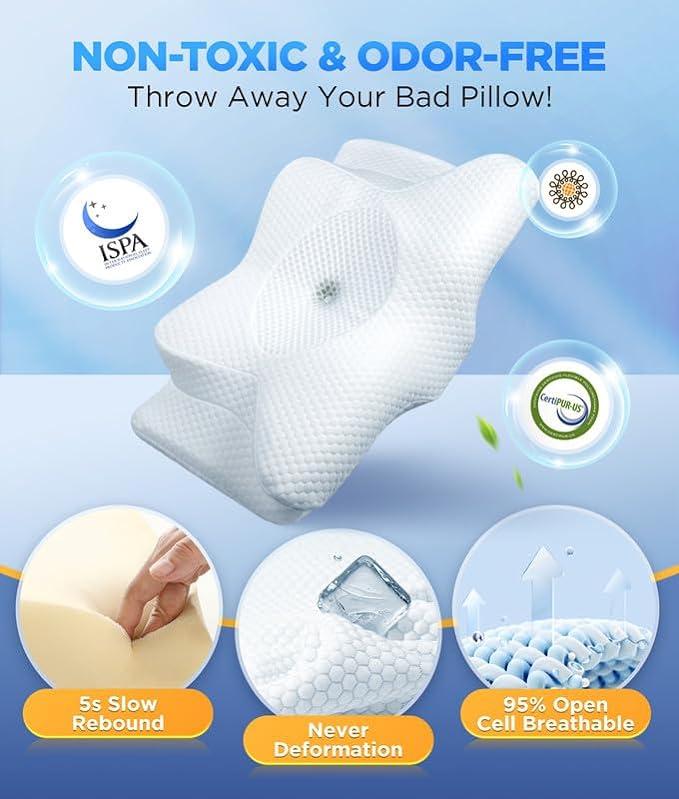 CozyRest® Memory Foam Neck Pillow - Image 4